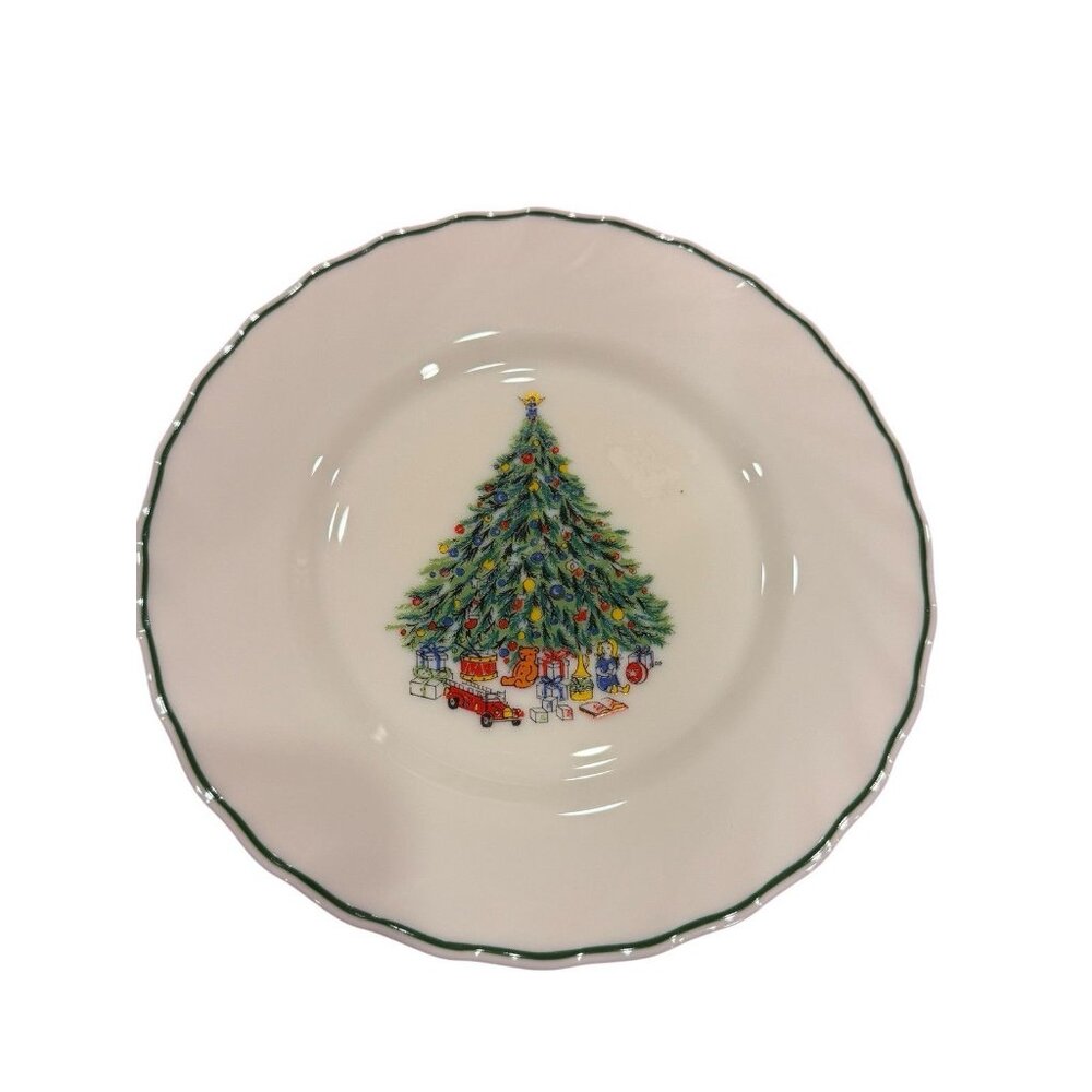 Noel Porcelle The House Of Salem 7.5" Plate Christmas Tree Holiday Set Of 3 - Picture 5 of 6